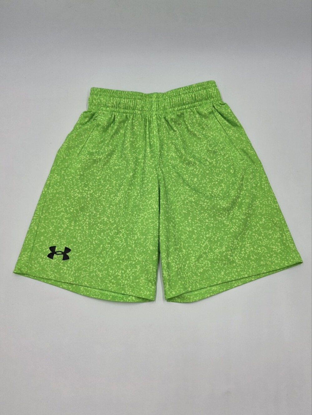 Under Armour boys' lime green athletic shorts size XS